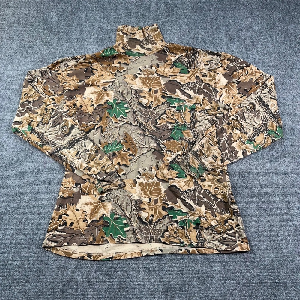 VTG Duofold Advantage Camo Turtleneck Mens XL RealTree Hunting Gorpcore Grunge